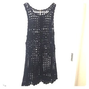 NWOT | Free People | S | Black Crochet Dress